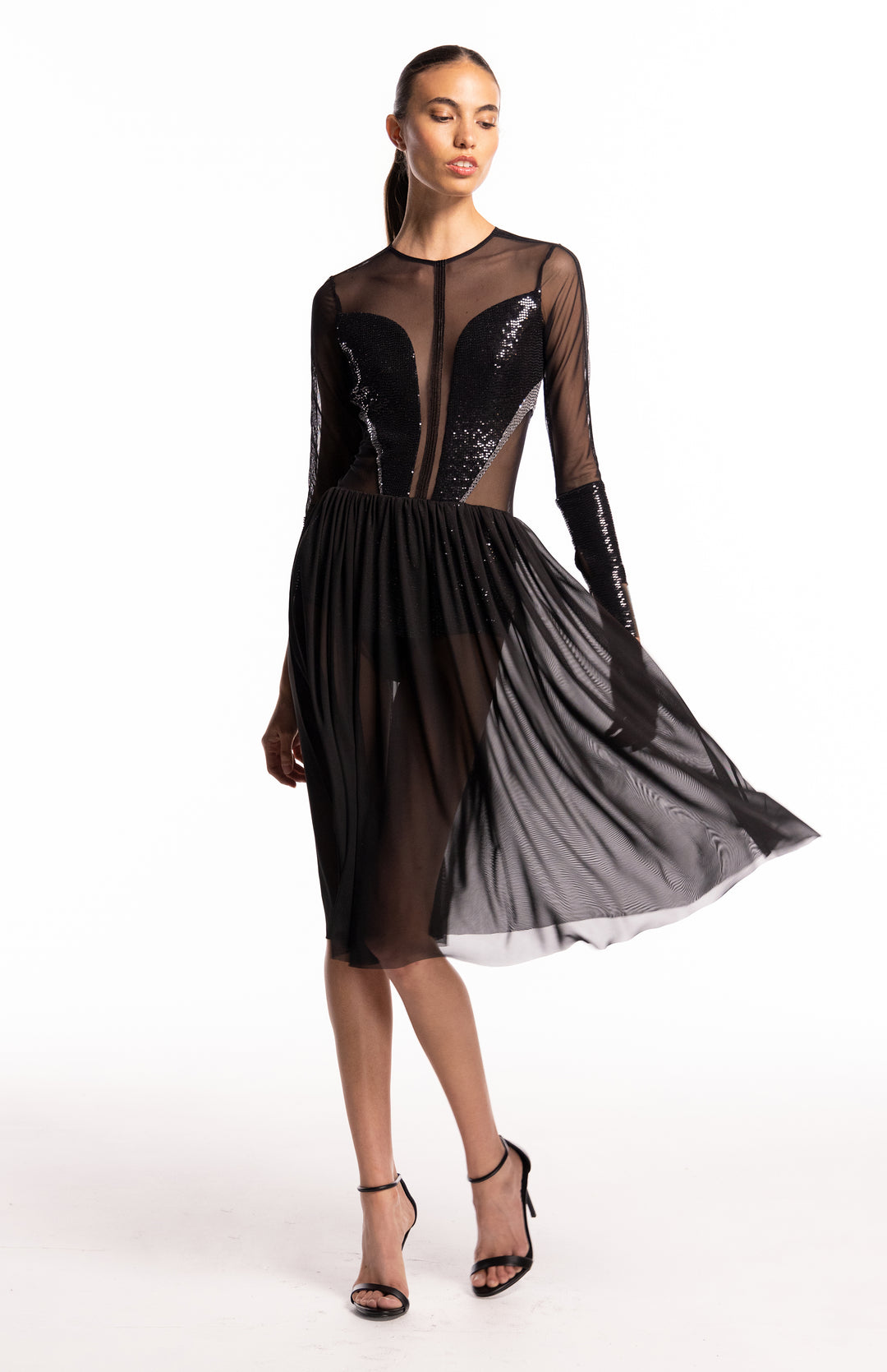 Salome | Sensual Glamour: Sheer Cocktail  Dress