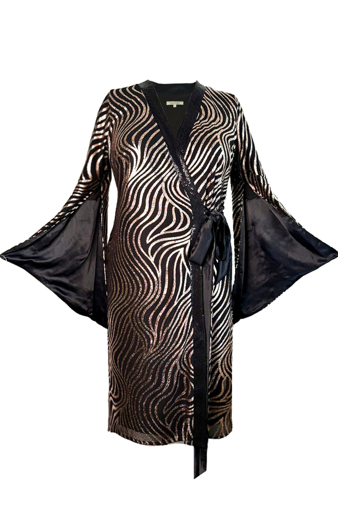 Amalia | Elegant Curves: Kimono-Inspired Cocktail Dress