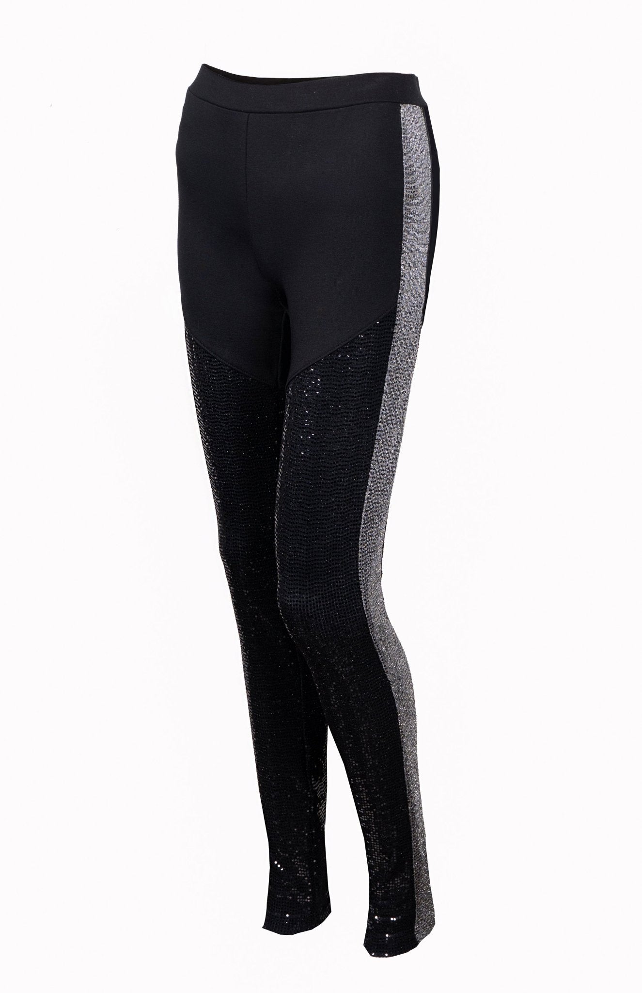 Black sequin leggings