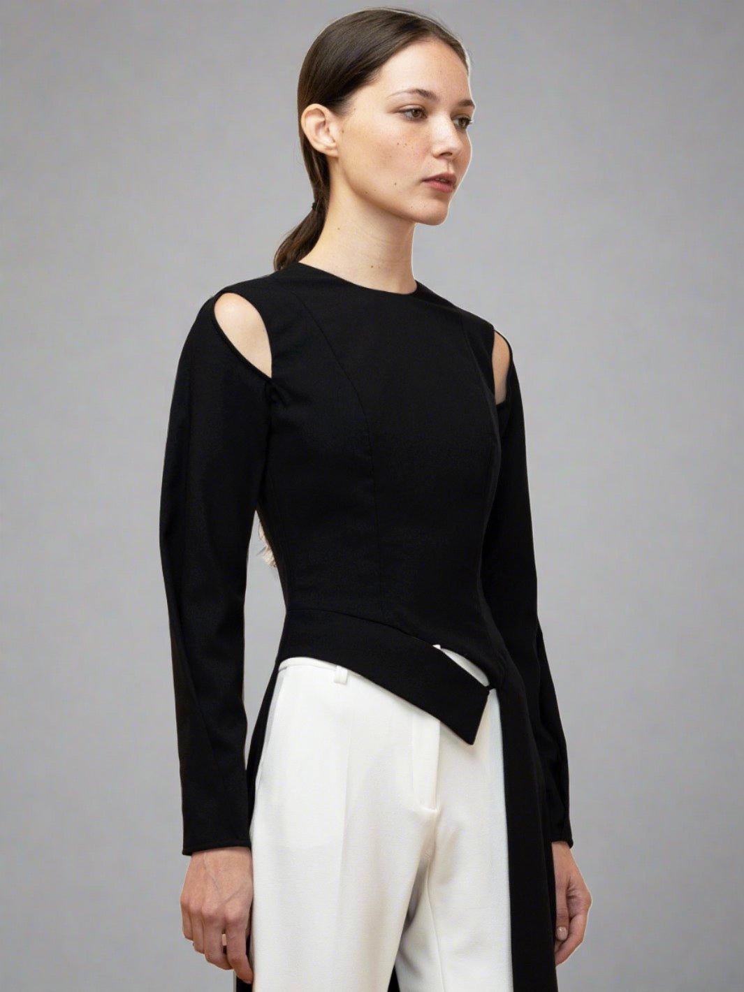 Hera Top | Dynamic Long Sleeve Tailored Top - michail