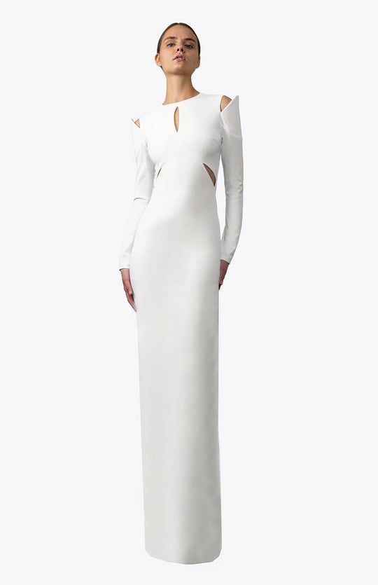 Askia | Sculptural Elegance: Fitted Tailored Gown