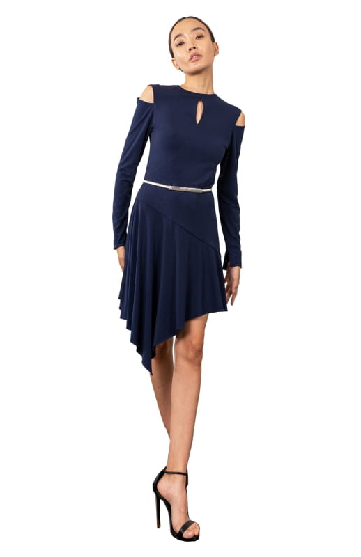 short dress with long sleeves