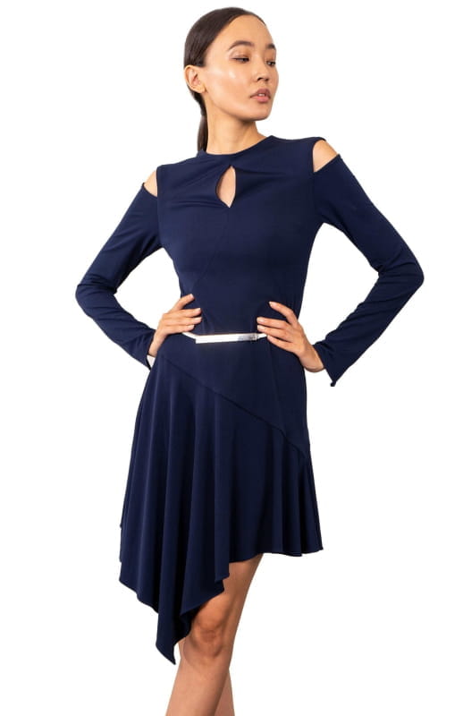 Aerope | Asymmetrical Jersey Dress - michail - Dresses