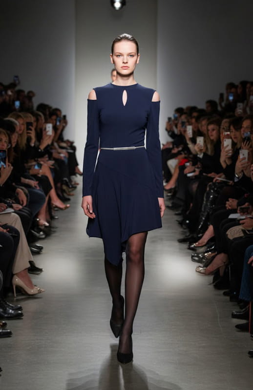 Aerope | Asymmetrical Jersey Dress - michail - Dresses