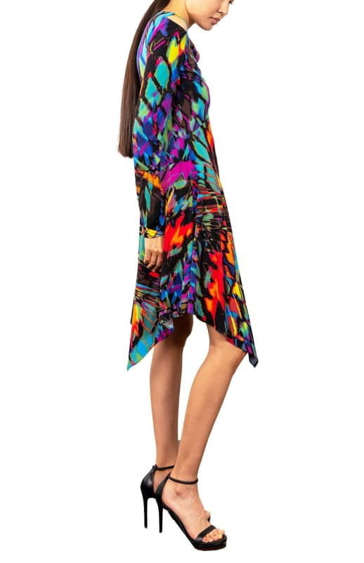 Aerope Papillon | Long Sleeve Jersey Dress - michail - Dresses