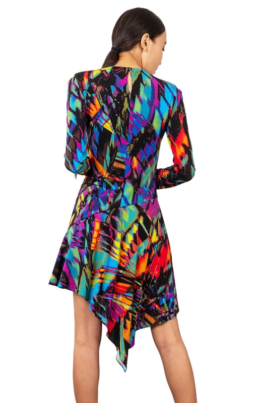 printed jersey dress