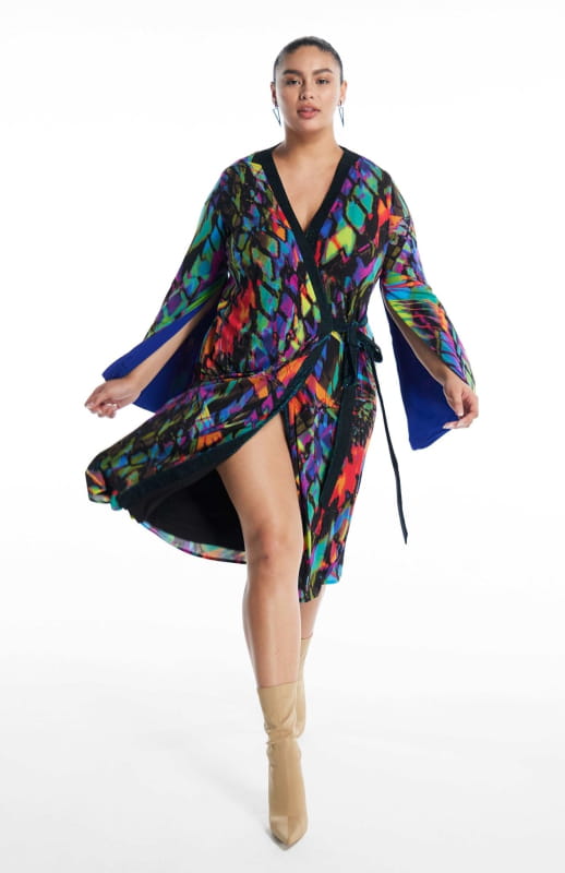 plus size wrap dress