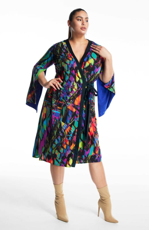 plus size wrap dress