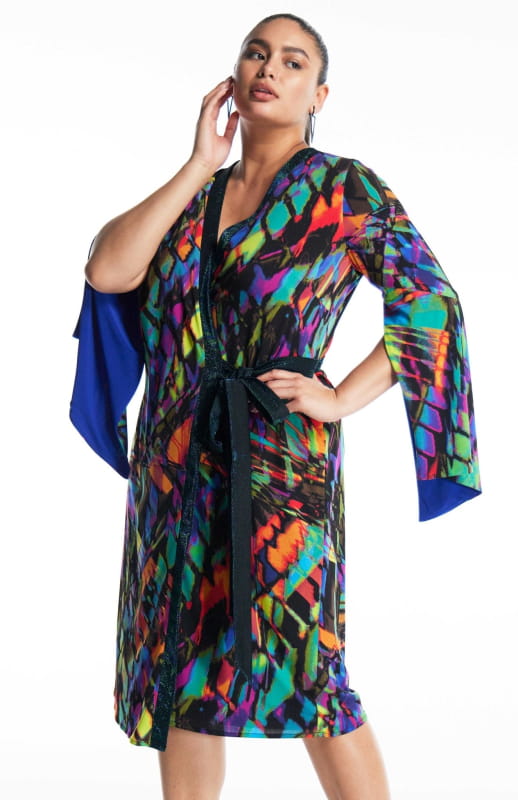 plus size animal print dress