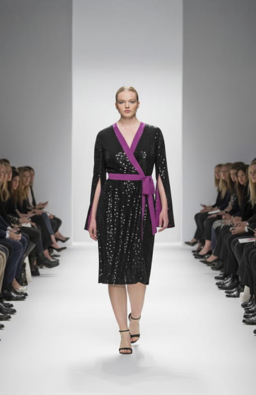 Amaryllis | Wrap Cocktail Dress - michail - Dresses