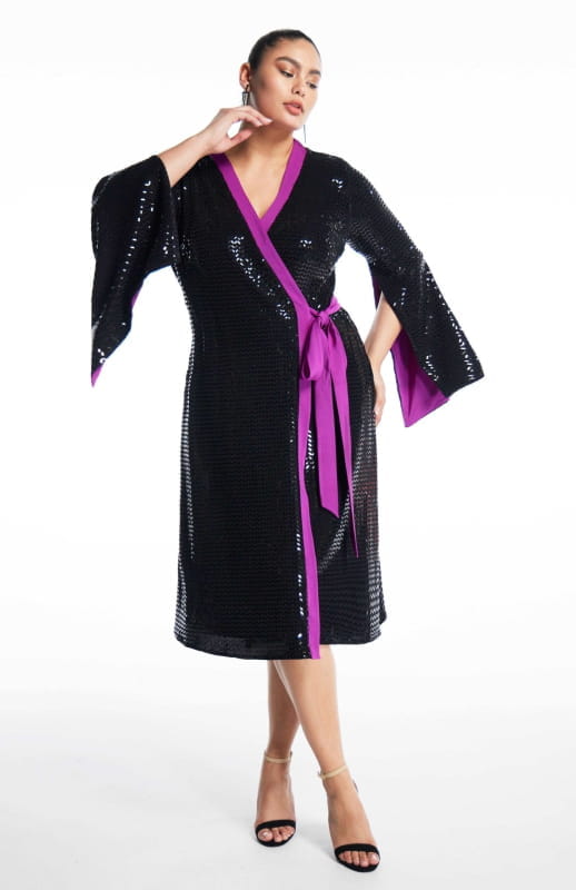 Amaryllis | Wrap Cocktail Dress - michail - Dresses