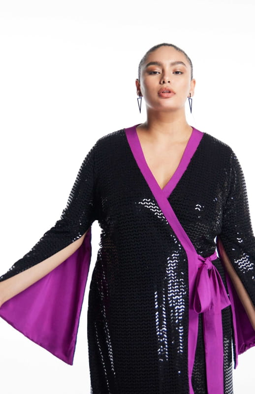 Amaryllis | Wrap Cocktail Dress - Dresses