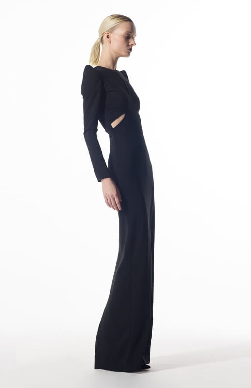 elegant black gown