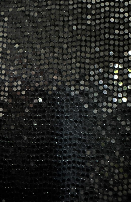black sequin Fabric Sample
