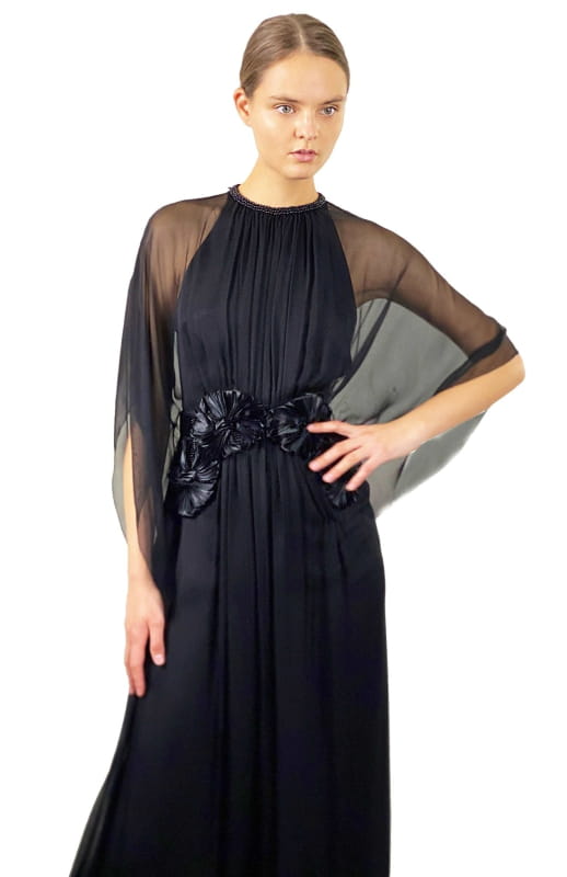 black beaded dress