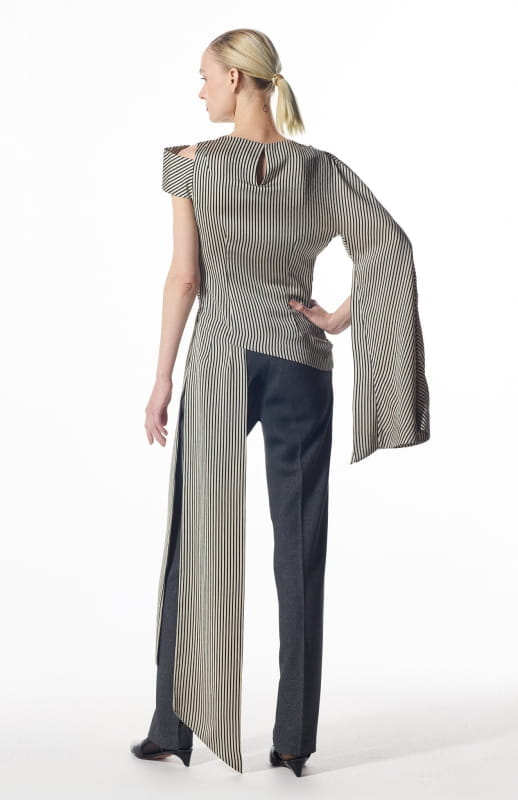 Anubis | Asymmetrical Stripe Top - michail - Tops