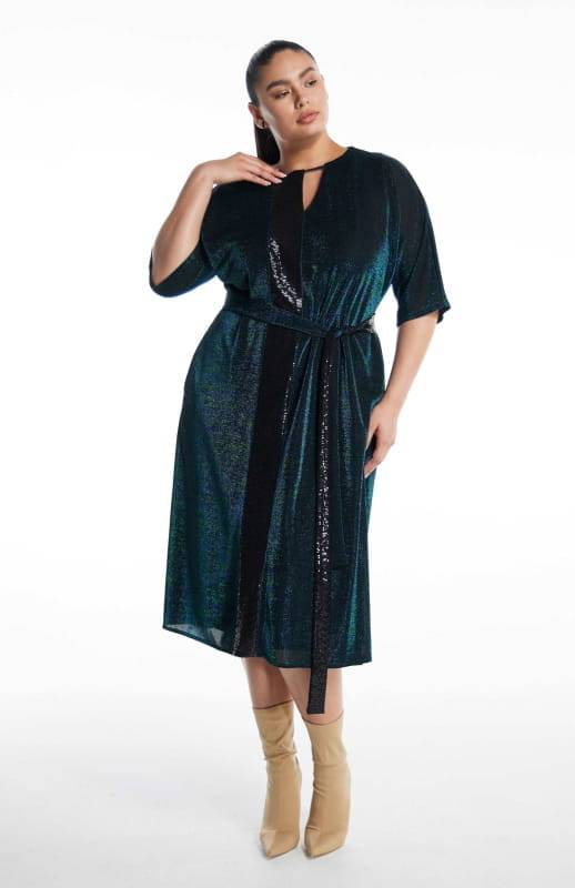 Aretousa | Metallic Cocktail Dress - michail - Dresses