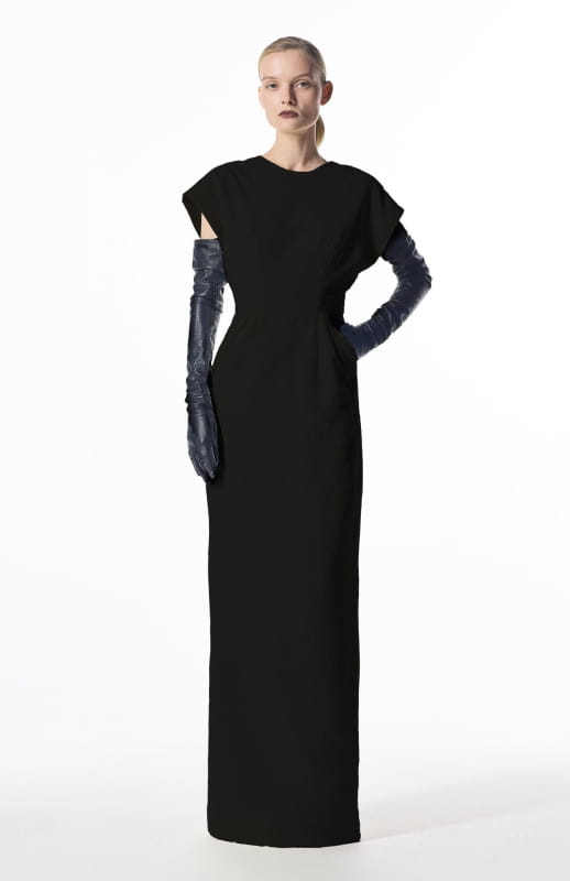 Minimal black gown