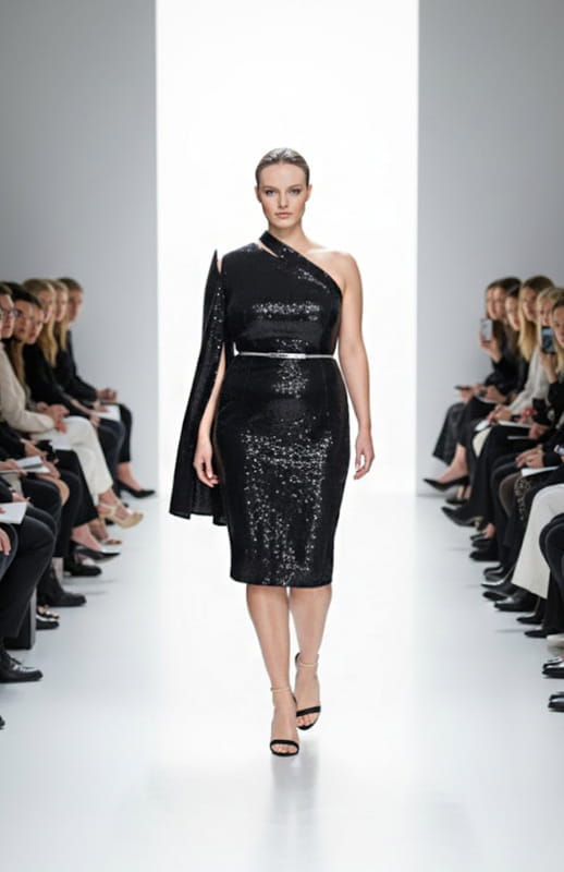 Artemisia | One Shoulder Sequin Dress - michail - Dresses