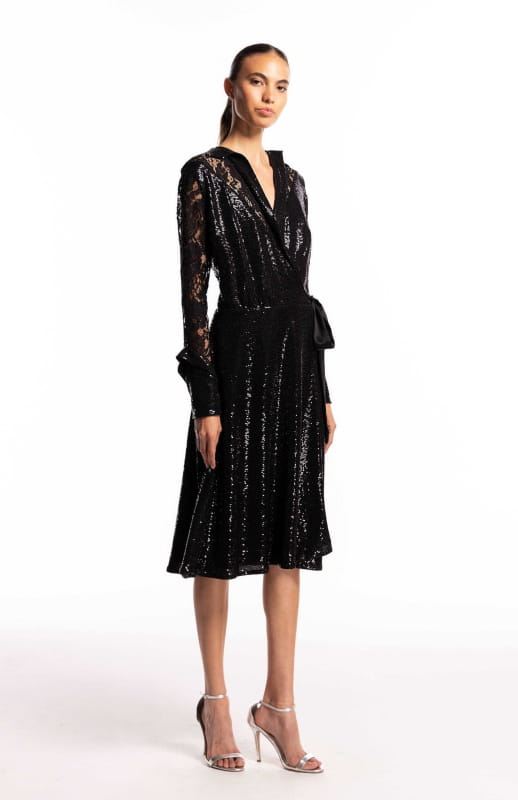 black sparkly party dress