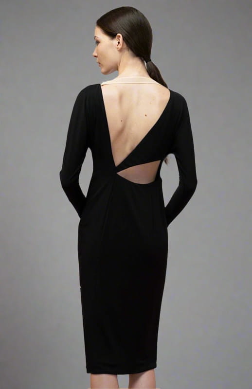 Athena | long - sleeve Cutout Back Cocktail Dress - michail - Dresses