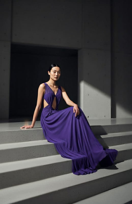 Chryssalis | Long Silk Dress - michail - Dresses