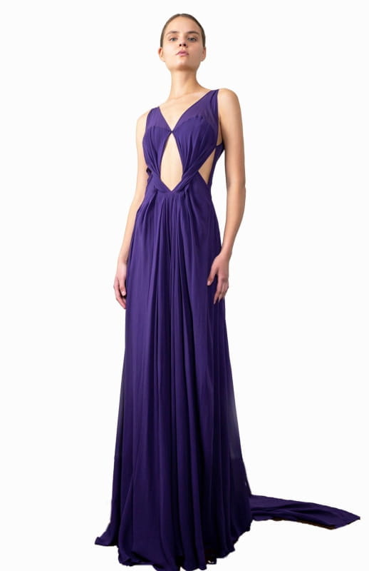 Chryssalis | Long Silk Dress - michail - Dresses