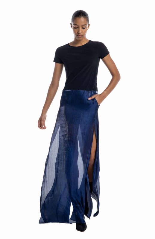 tee shirt dress in black and navy
