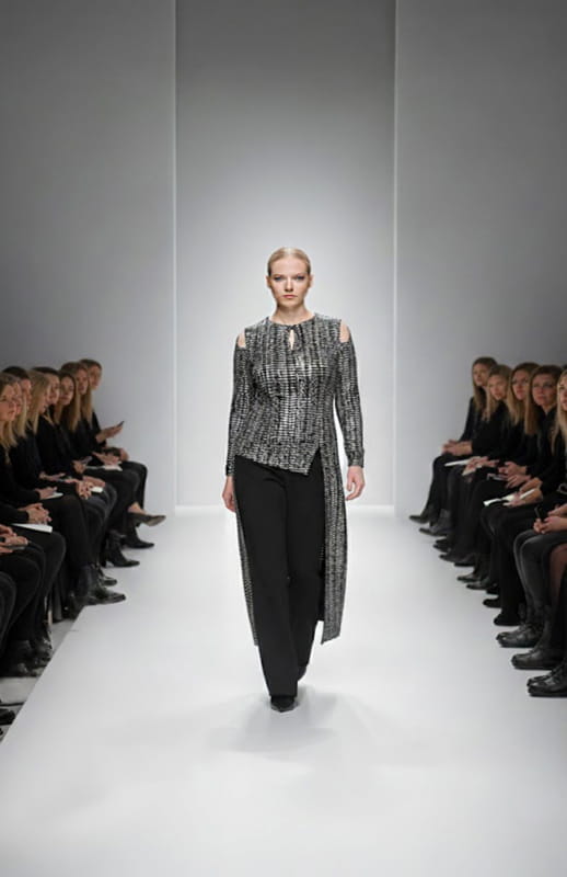 Cypreea Glam | Metallic Jacquard Top - michail - Tops