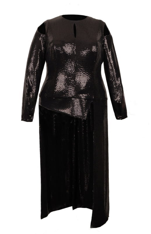 Cypreea | Long Sleeve Sequin Top - michail - Tops