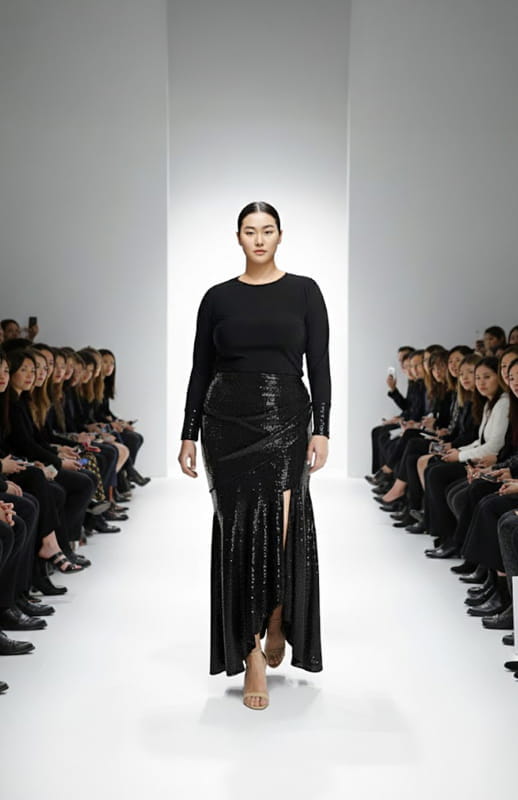 Euterpe | Midi Sequin Skirt - michail - Skirts