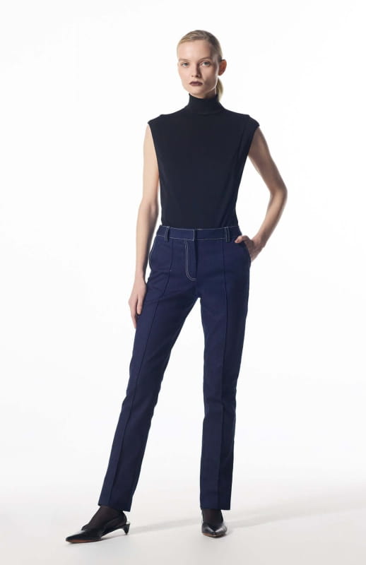black turtleneck bodysuit