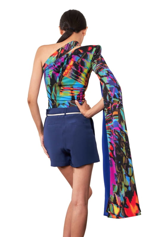back , one shoulder bodysuit