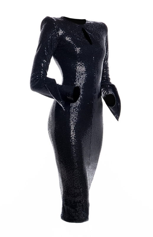 fitted sequin dress 
