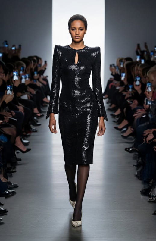 Eledia | Fitted Sequin Dress - michail - Dresses