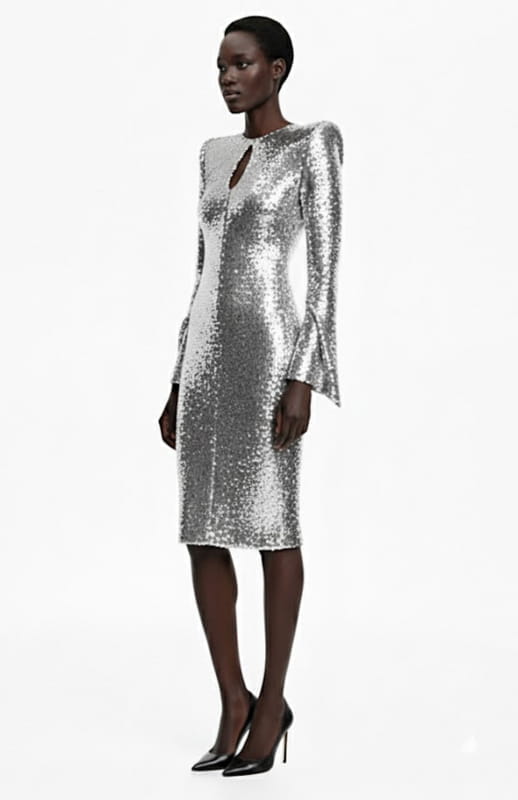 Eledia | Fitted Sequin Dress - michail - Dresses