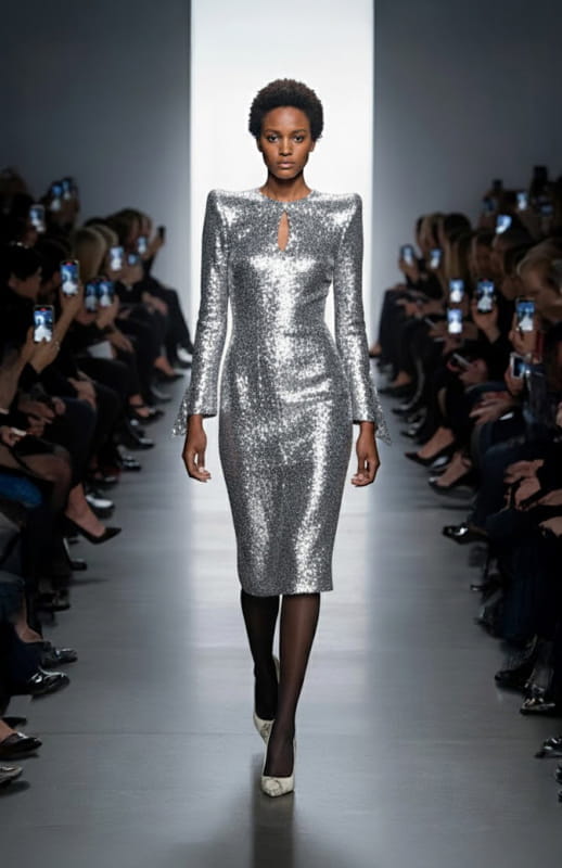 Eledia | Fitted Sequin Dress - michail - Dresses