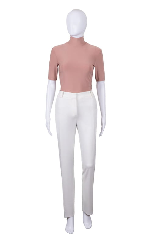 Ivory cigarette pants