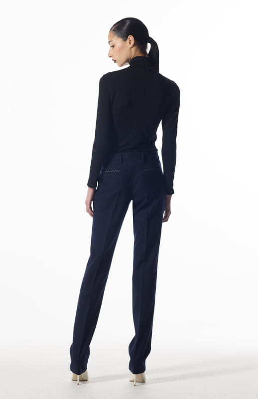 navy dressy pants