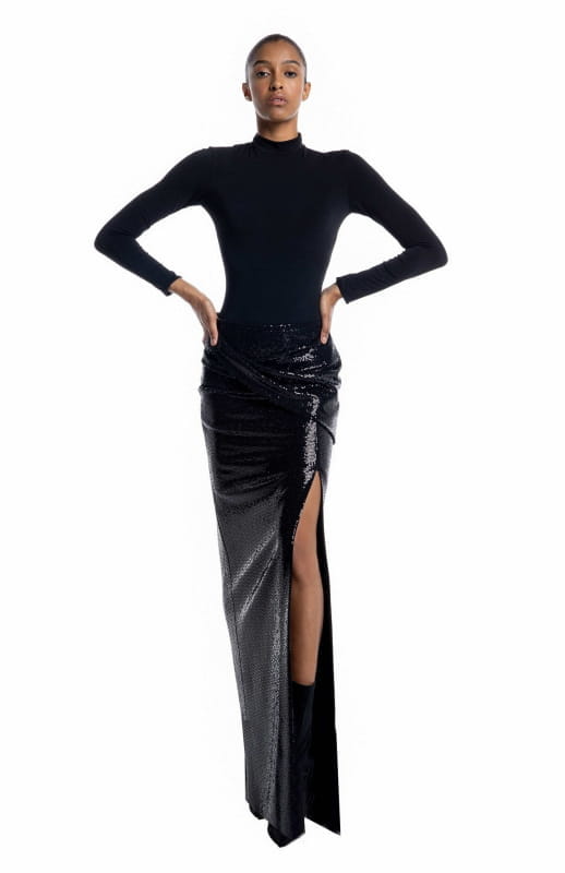 Erida | Long Sequin Skirt - michail - Skirts