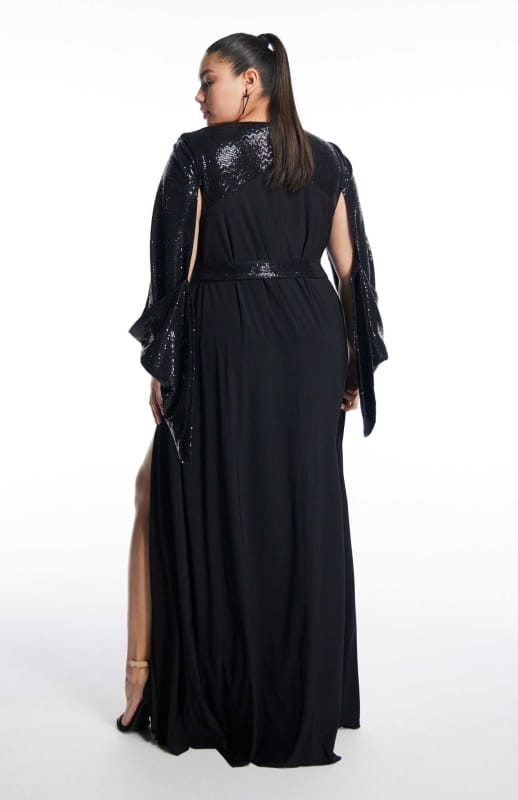 Eudokia | Long Black Evening Dress - Dresses