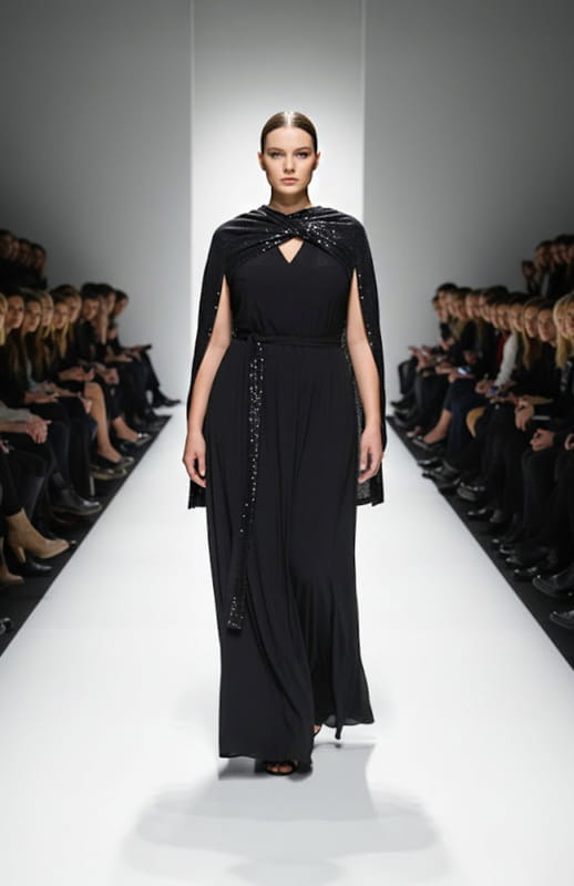 Eudokia | Long Black Evening Dress - michail - Dresses