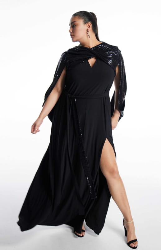 Eudokia | Long Black Evening Dress - michail - Dresses