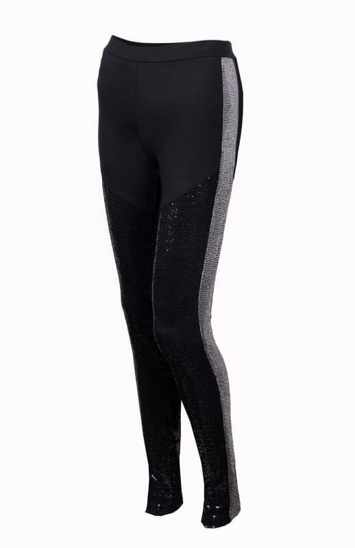 Black sequin leggings