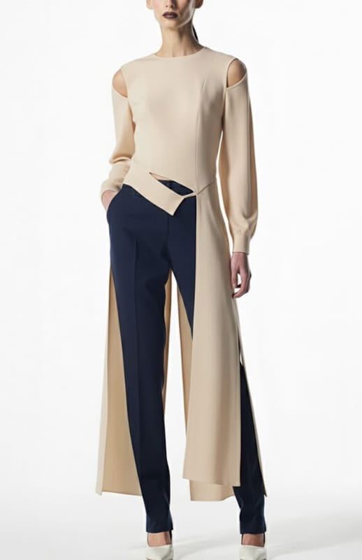 Hera | Long Sleeve Top With Tails - michail - Tops