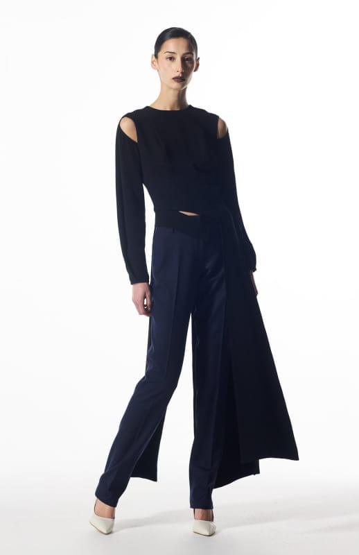 Hera | Long Sleeve Top With Tails - michail - Tops