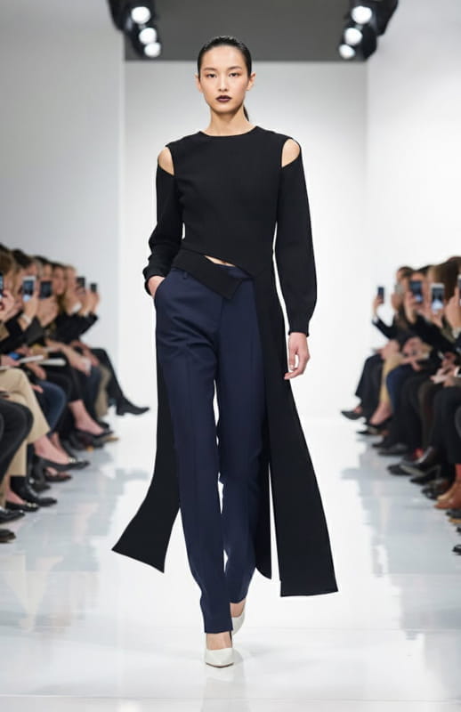 Hera | Long Sleeve Top With Tails - michail - Tops