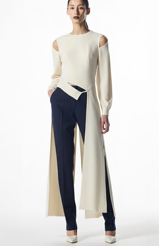 Hera | Long Sleeve Top With Tails - michail - Tops