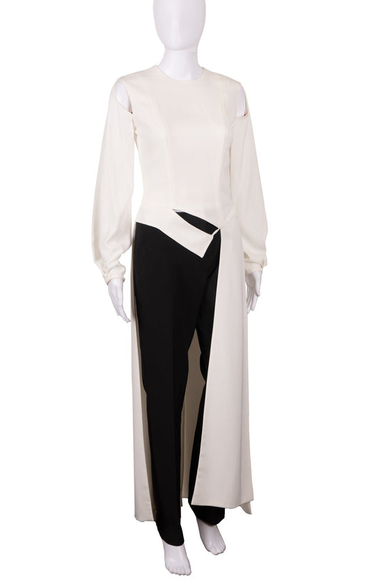 Ivory long sleeve designer top