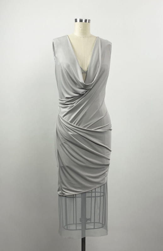 Iremia | Ethereal Beauty: Draped Jersey Dress - michail - Dresses